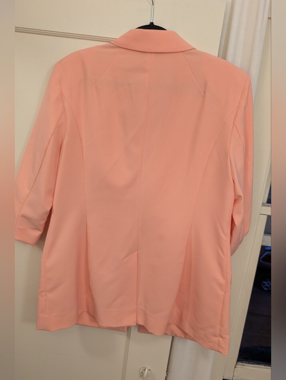 INC International Concepts Soft Peach Open-Front Blazer - Picture 6 of 9